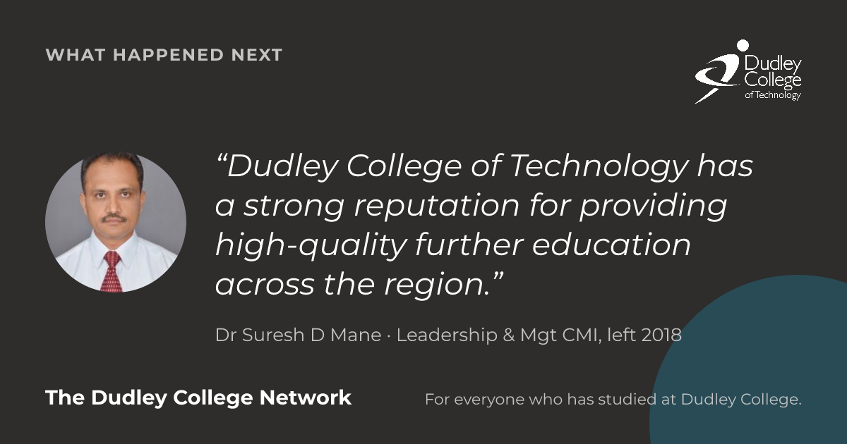 Preview card: Dr Suresh D Mane’s story